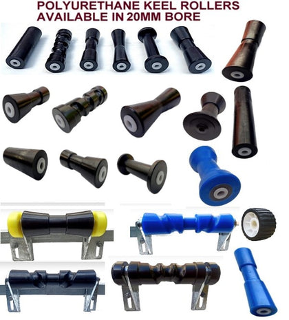 POLYURETHANE ROLLERS, KEEL ROLLERS, BOAT, TRAILER ROLLERS, ROLLERS FOR TRAILERS
