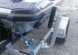 JET SKI TRAILER HEAVY DUTY GUIDE ON WITH 2 X 300MM SIDE  ROLLERS , PAIR GUIDE.