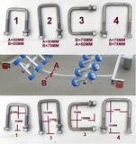 BOAT TRAILER GLIDER KIT - SELF CENTRING KIT -1 OR KIT-2 WITH POLYURETHANE ROLLER WITH 19MM SHAFT & "C" BRACKET FOR MEDIUM TO SMALL BOATS