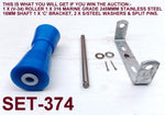 200mm Super Heavy Duty Keel Roller +"C"Brackets + 16MM Shaft For Boat Trailers