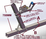 WINCH POST (70MM X 70MM) + HALF MOON PLATE + 3000LBS WINCH FOR BOAT TRAILERS.