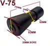 POLYURETHANE & RUBBER ROLLERS FOR BOAT TRAILERS WITH 20MM BORE