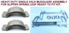 SINGLE AXLE HEAVY DUTY MUDGUARD ASSEMBLY FOR SLIPPER SPRING LEAF READY TO FIT SUITABLE FOR 13"& 14" WHEELS