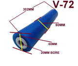 300MM POLYURETHANE KEEL ROLLER FOR BOAT TRAILERS SUITABLE FOR 19MM SHAFT