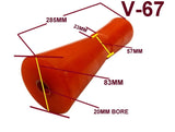 KEEL ROLLERS-300MM POLYURETHANE KEEL ROLLER WITH 3-HOLE BRACKET + 19MM SHAFT.