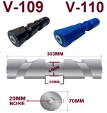 KEEL-300MM SELF CENTERING SUPER HEAVY-DUTY WITH 3 HOLE BRACKET WITH 19MM SHAFT.