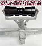 KEEL ROLLER POLYURETHANE -150MM TO 160MM WITH 'T' BRACKET FOR BOAT TRAILERS