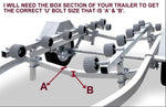 DOUBLE JET SKI ROLLER ASSEMBLY-1820MM LONG WITH SPECIAL MOUNTING BRACKETS