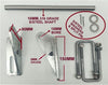 BOAT TRAILER DOUBLE ACTION KEEL POLYETHYLENE ROLLER + 3-HOLE BRACKET + 16MM SHAFT