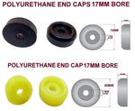 200MM KEEL POLYURATHANE ROLLERS+ 3 HOLE BRACKET + END CAPS WITH16MM SHAFT