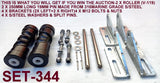KEEL ROLLER POLYURATHANE + 3 HOLE BRACKET + 19MM SHAFT FOR BOAT TRAILERS