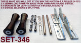 KEEL ROLLER POLYURATHANE + 3 HOLE BRACKET + 19MM SHAFT FOR BOAT TRAILERS