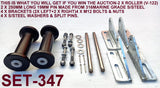 KEEL ROLLER POLYURATHANE + 3 HOLE BRACKET + 19MM SHAFT FOR BOAT TRAILERS