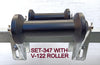 KEEL ROLLER POLYURATHANE + 3 HOLE BRACKET + 19MM SHAFT FOR BOAT TRAILERS