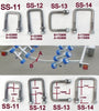 M12 X FULLY GALVANIZED ' U ' BOLTS FOR ALL SIZES CROSS BAR/ TUBE/CROSS SECTION.