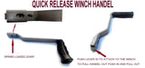 WINCH POST-525MM TALL (70MM X 70MM) + CARRIER + WINCH(3000LBS) FOR BOAT TRAILERS