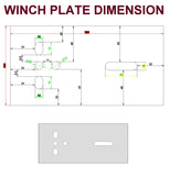 WINCH POST (70MM X 70MM)& CARRIER + 3000LBS OR (1360KG) WINCH FOR BOAT TRAILERS.