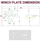 WINCH POST-525MM TALL (70MM X 70MM) + CARRIER + WINCH(3000LBS) WITH END CAPS FOR BOAT TRAILERS