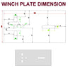 WINCH POST-525MM TALL (70MM X 70MM) + CARRIER + WINCH(3000LBS) WITH END CAPS FOR BOAT TRAILERS