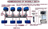 WOBBLY ROLLER- SUPER HEAVY DUTY-2 SETS OF 8 WITH ADJUSTABLE HEIGHT FOR TRAILERS