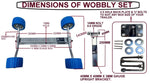 QUAD SUPER HEAVY DUTY WOBBLE SET X 6 + DUAL WOBBLE SET X 2 FOR BOAT TRAILER.