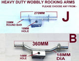 WOBBLE ROLLER SUPER HEAVY DUTY SETS PIGGYBACK MOUNTING FOR BOAT TRAILERS