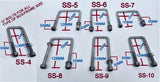 M12 X FULLY GALVANIZED ' U ' BOLTS FOR ALL SIZES CROSS BAR/ TUBE/CROSS SECTION.