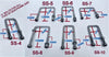 M12 X FULLY GALVANIZED ' U ' BOLTS FOR ALL SIZES CROSS BAR/ TUBE/CROSS SECTION.