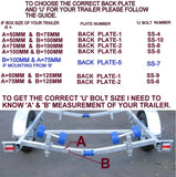 KEEL ROLLERS- 200MM POLYURETHANE ROLLER + 'C' BRACKET + 16MM SHAFT FOR BOAT TRAILER