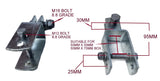 KEEL ROLLER 300MM LONG WITH SUPER HEAVY DUTY SWIVEL BRACKET & 19MM SHAFT FOR BOAT TRAILERS