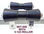 KEEL ROLLER WITH SUPER HEAVY DUTY SWIVEL BRACKET & 19MM SHAFT FOR BOAT TRAILERS