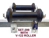 KEEL ROLLER WITH SUPER HEAVY DUTY SWIVEL BRACKET & 19MM SHAFT FOR BOAT TRAILERS