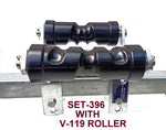 KEEL ROLLER WITH SUPER HEAVY DUTY SWIVEL BRACKET & 19MM SHAFT FOR BOAT TRAILERS