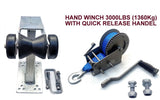 WINCH POST + CARRIER + 3000LBS(1360 KG) WINCH FOR MEADIUM TO HEAVY BOATS