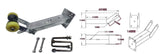BOAT TRAILER WINCH CARRIER HEADS FOR WINCH POST WITH S/STEEL HEX BOLT