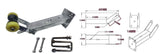 WINCH POST-525MM TALL (70MM X 70MM) + CARRIER + WINCH(3000LBS) FOR BOAT TRAILERS