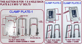 CLAMP PLATE FOR WOBBLY ROLLER SET WITH M10 'U' BOLTS TO CLAMP ANY BOX SIZE OF YOUR TRAILER