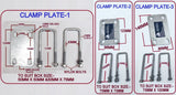 SELF CENTRING KIT -1 OR KIT-2, FOR 'V' SHAPE TRAILER WITH POLYETHYLENE ROLLER & 16MM SHAFT