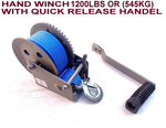 JET SKI Or SMALL TO MEDIUM BOAT WINCH POST + CARRIER + 1200LBS(544 KG) WINCH