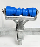 KEEL ROLLER WITH 'T' BRACKET + "U" BOLTS + 19MM SHAFT FOR BOAT TRAILERS.