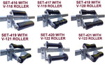 BOAT KEEL ROLLER-POLYURETHANE ROLLERS WITH UP LIFT BRACKET & 19MM S/STEEL SHAFT.