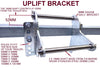 BOAT KEEL ROLLER-POLYURETHANE ROLLERS WITH UP LIFT BRACKET & 19MM S/STEEL SHAFT.