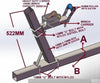WINCH POST-525MM TALL  FOR BOAT TRAILERS