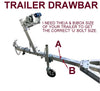 BOAT TRAILER FULL WINCH SET READY TO FIT WITH WINCH POST (70MM X 70MM)& CARRIER