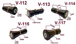 BOAT TRAILER GLIDER KIT - SELF CENTRING KIT -1 OR KIT-2 WITH POLYURETHANE ROLLER WITH 19MM SHAFT & "C" BRACKET FOR MEDIUM TO SMALL BOATS