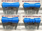 SELF CENTRING KIT -1 OR KIT-2, FOR 'V' SHAPE TRAILER WITH POLYETHYLENE ROLLER & 16MM SHAFT