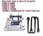 WOBBLE ASSEMBLY - SUPER HEAVY DUTY-2 X QUAD + 2 X DUAL FOR BOAT TRAILERS