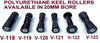 KEEL ROLLER- 200MM POLYURETHANE  BOAT ROLLERS + 'C' BRACKET + 19MM SHAFT