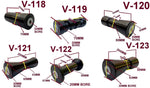 KEEL ROLLER- 200MM POLYURETHANE  BOAT ROLLERS + 'C' BRACKET + 19MM SHAFT