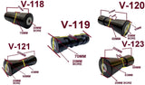 KEEL ROLLER- POLYURETHANE ROLLER WITH 'C' BRACKET + 2 X END CAPS &19MM S/S SHAFT